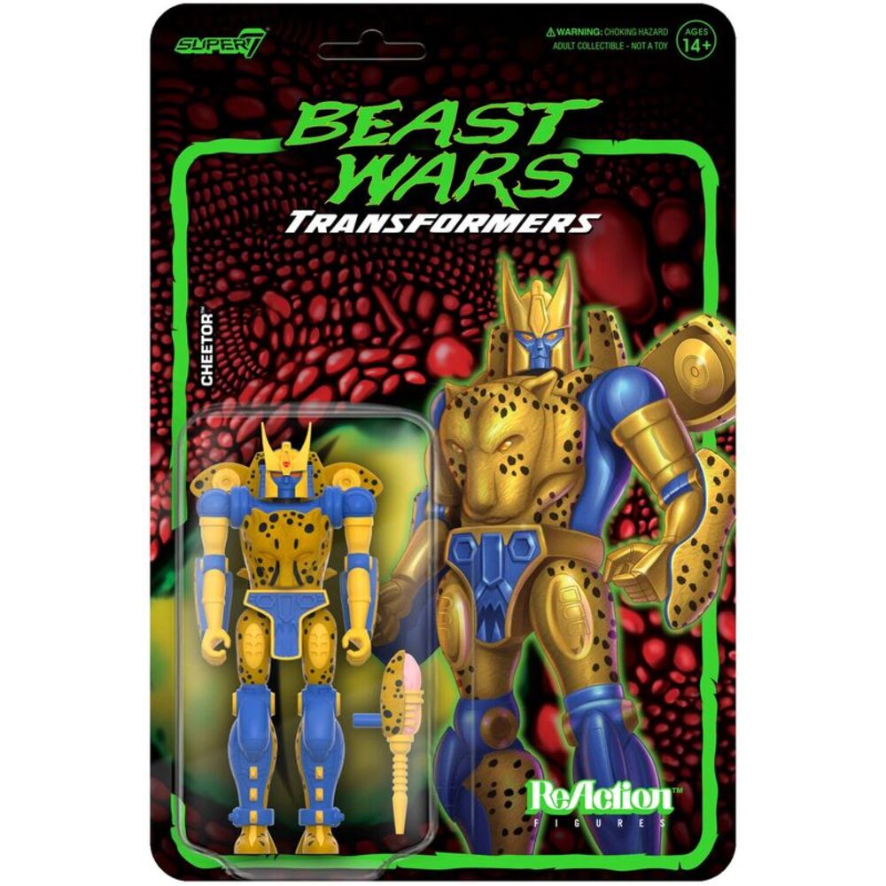 Super7 - Transformers - ReAction Wv 7 Beast Wars - Cheetor  COLLECTIBLES